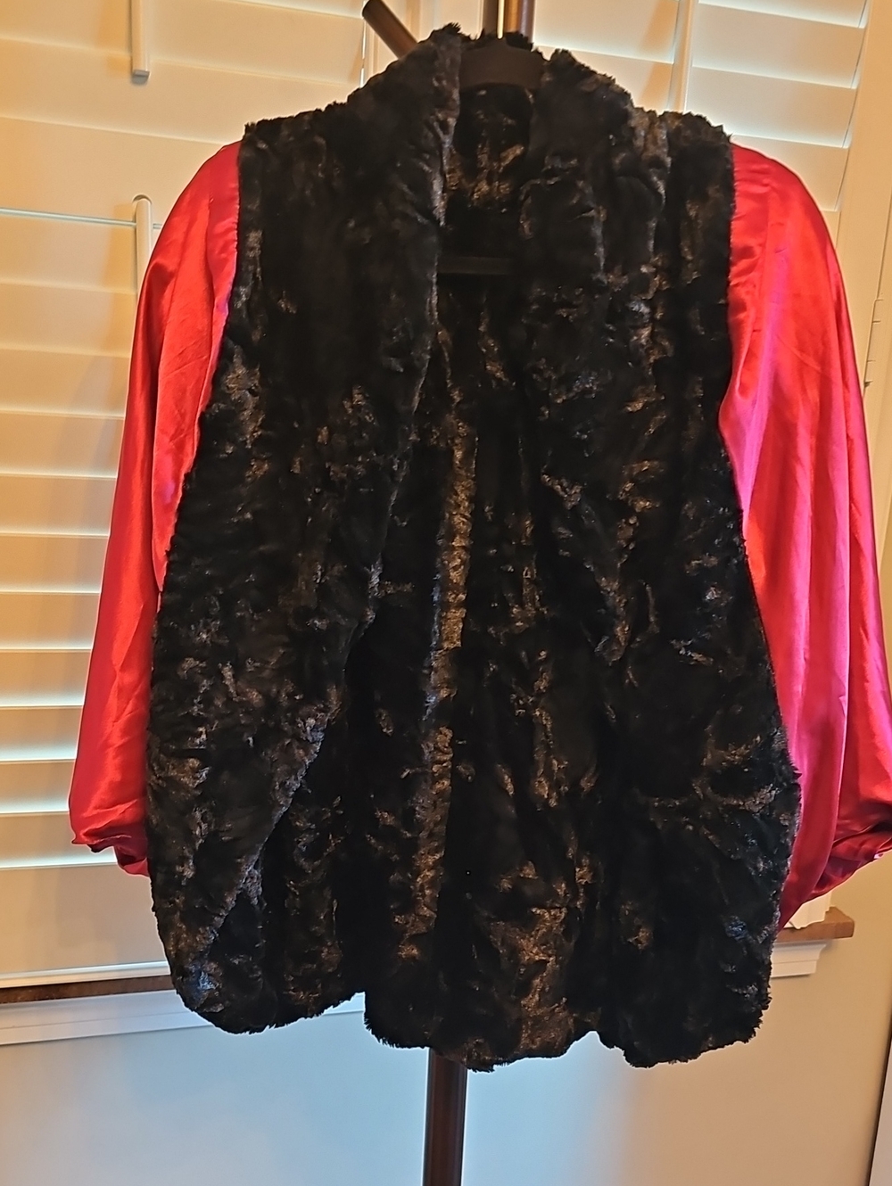 Chico's Velvet Victoria Racoon Jacket - Picture 3 of 6